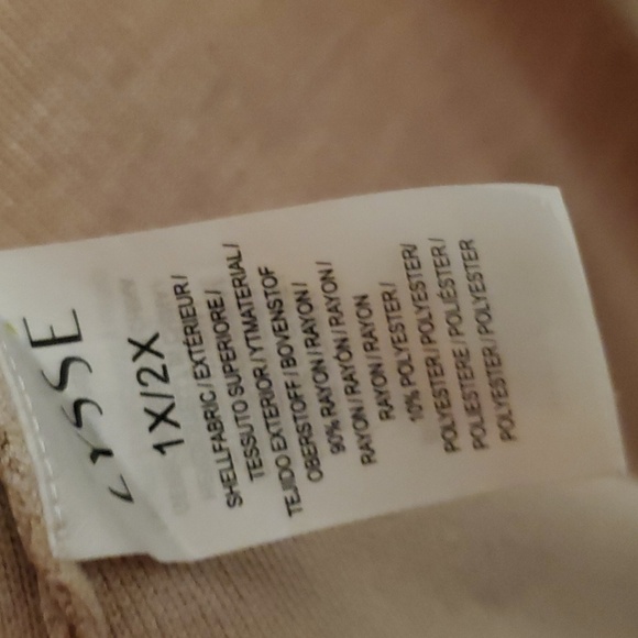 Lysse Taupe Long sleeveless Cardigan vest NWOT never worn 1x/2x with frails - Picture 9 of 9